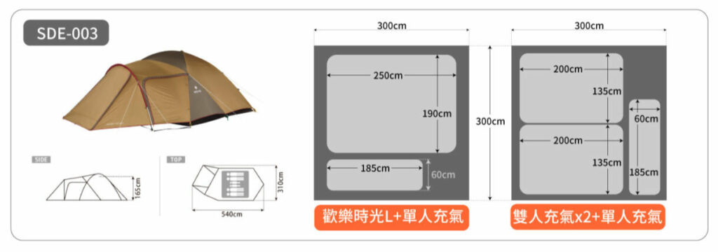 sde003 內帳外帳尺寸圖